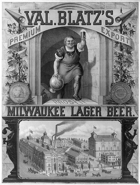 Vintage Blatz advertisement.
