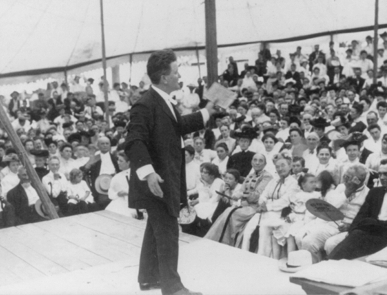 Robert La Follette was born in log cabin on June 14, 1855 in Primrose, Wisconsin just outside New Glarus..