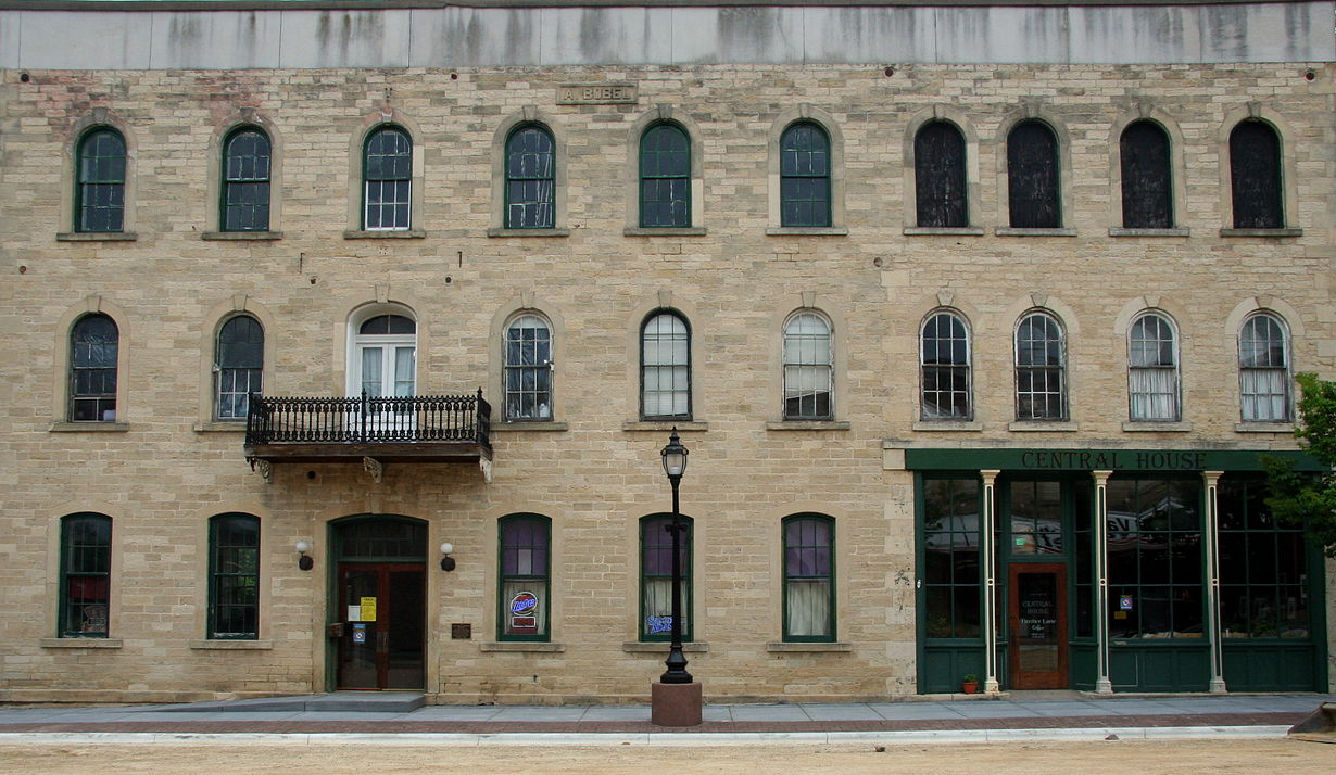 The Central House Hotel in Boscobel, Wisconsin is the birthplace of the Gideon's Bible.