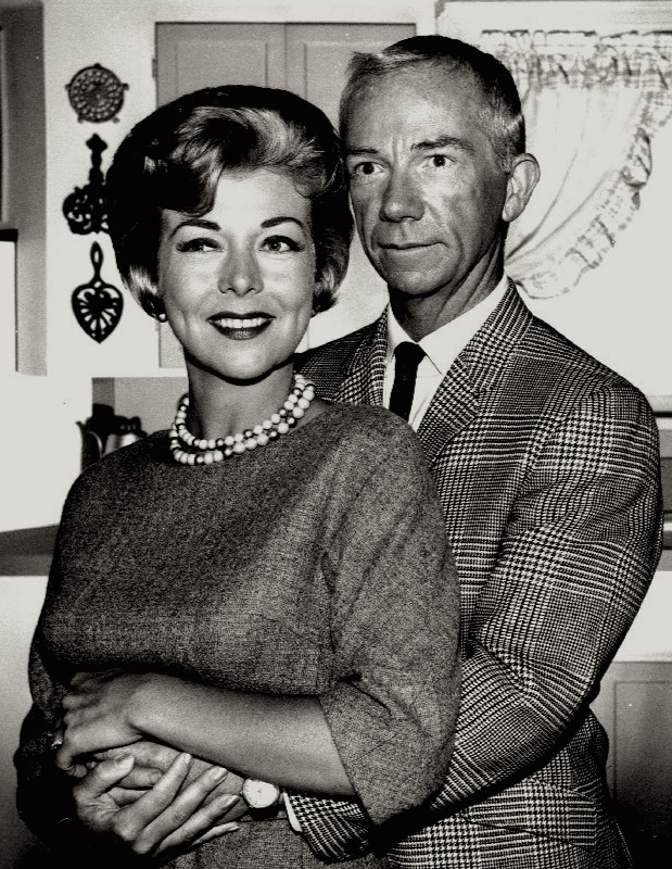 Pamela Britton with Ray Walston from publcity still for My Favorite Martian.