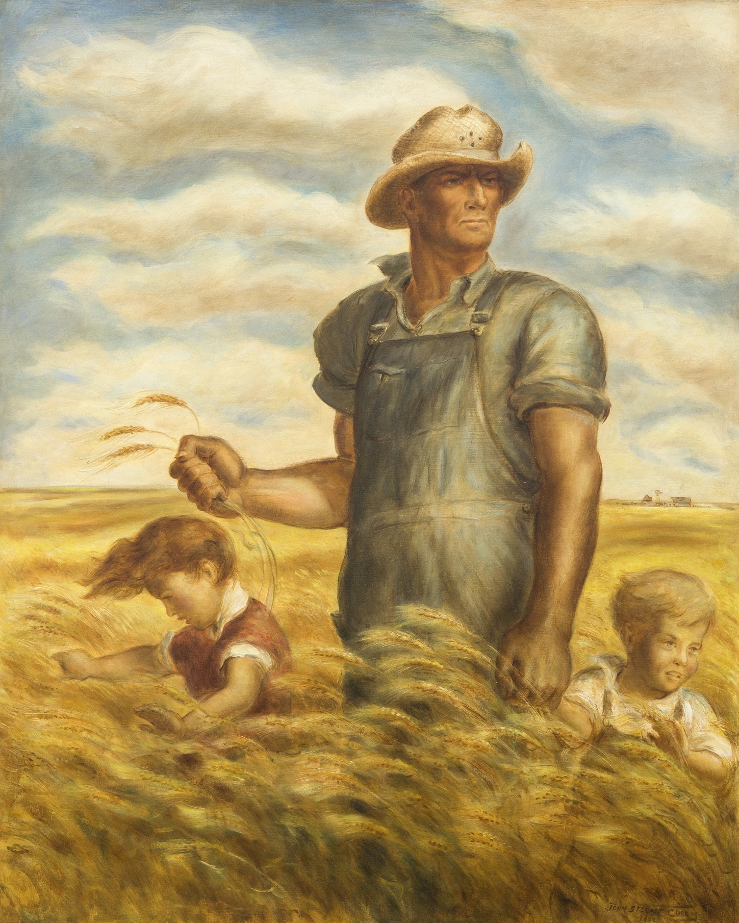 John Steuart Curry painted Our Good Earth as part of the war effort.