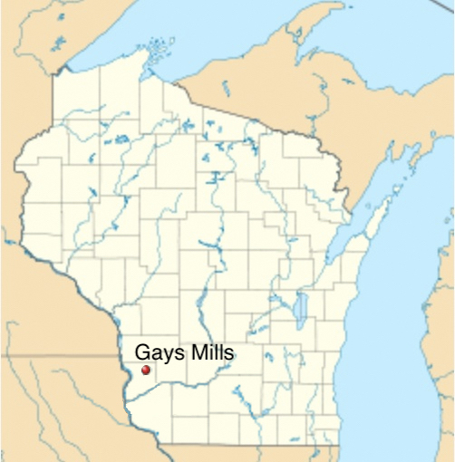 Gays Mills Wisconsin.