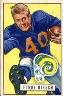 Elroy Hirsch Los Angeles Rams Football card.