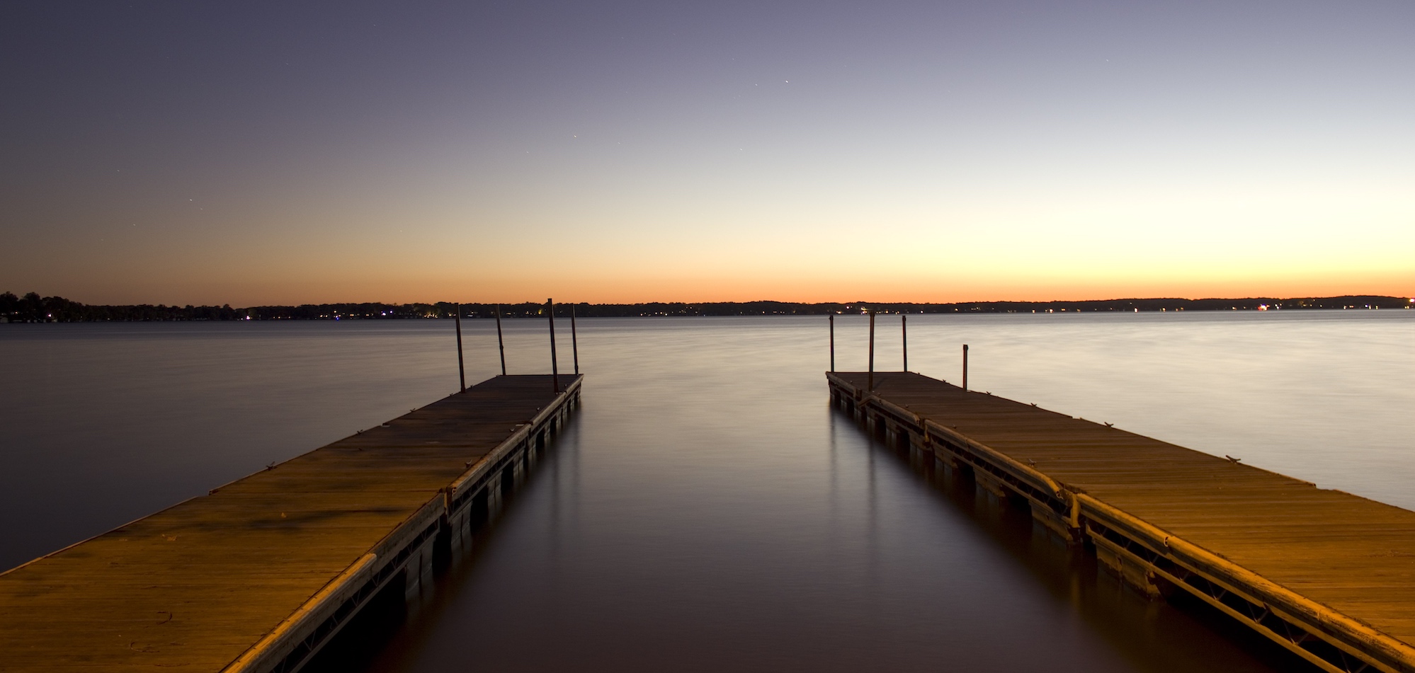 Lake Kegonsa from docks at Kegonsa State Park.
