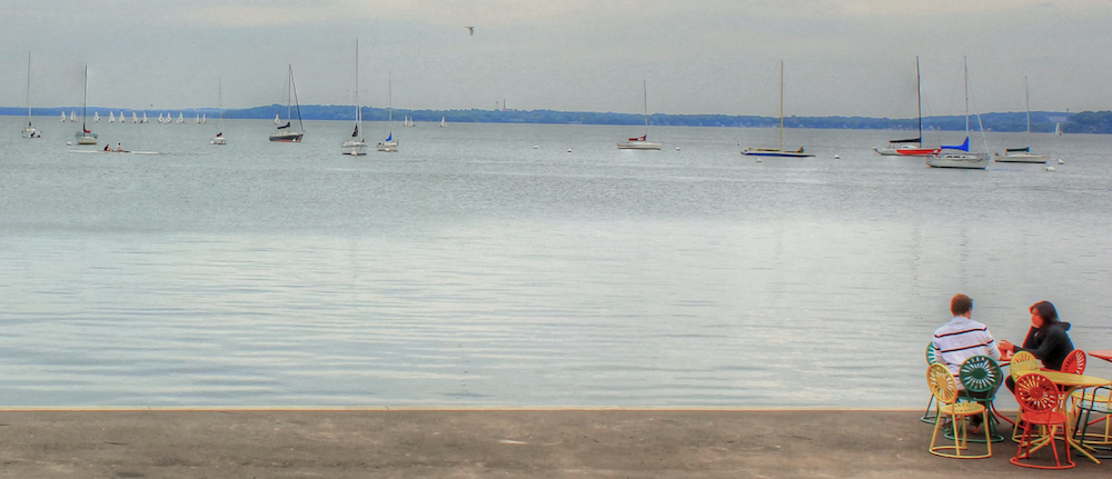 Lake Mendota from the University of Wisconsin Union pier.
