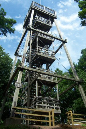 Climbing tower Timms Hill.
