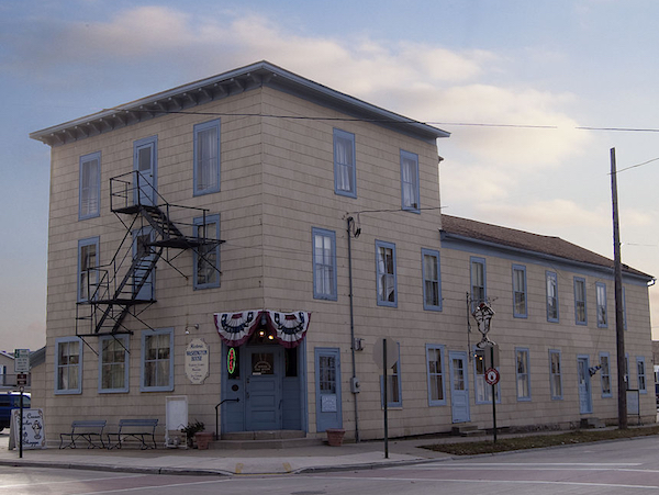 The historic Washington House in Two Rivers, Wisconsin.
