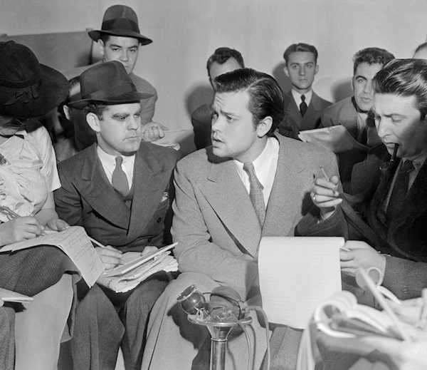 Orson Welles speaking .